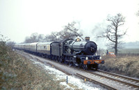 CH05819C - Cl 4073 No. 50151 'Drysllwyn Castle' on 'The Phoenix' rail tour at Bearley 19/1/80