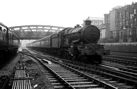 SUT0041 - Cl 4073 No. 4016 'The Somerset Light Infantry (Prince Albert's)' on a passenger train c early/mid 1960s