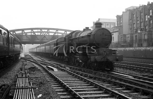 SUT0041 - Cl 4073 No. 4016 'The Somerset Light Infantry (Prince Albert's)' on a passenger train c early/mid 1960s