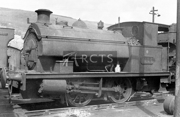 JAY1000 - Cl 0-4-0T No. 1144 (ex SHT) at Swansea East Dock 15/8/54
