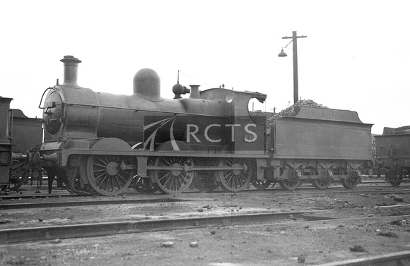 CAR1039 - Cl 0-6-0 No. 896 (ex Cambrian Railway) believed to be at Oswestry shed c 1953