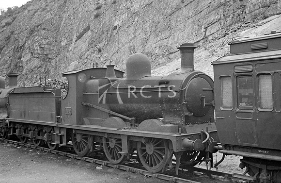 LJH0009 - Cl 0-6-0 No. 892 (Ex Cambrian R) at Machynlleth c late 1940s