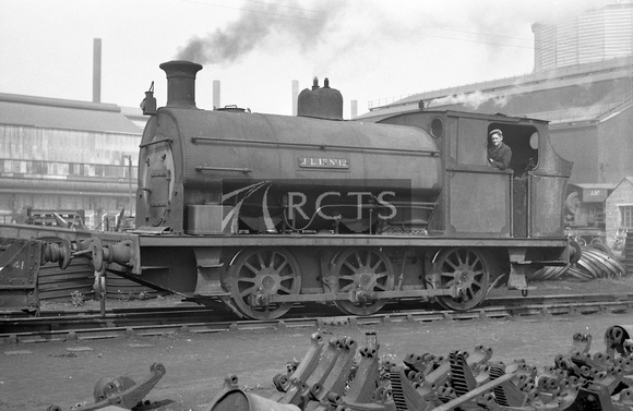 FAI3984 - 0-6-0ST No. 12 (Peckett 1350 of 1914) at John Lysaght's Scunthorpe Works Ltd, Normanby Park Steelworks 13/6/58