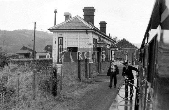 PG01800 - Llanwrda station viewed from a train c mid/late 1960s