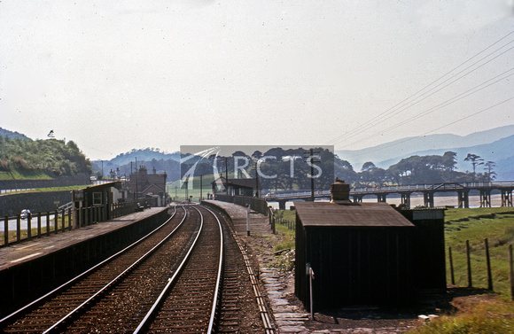 RIP0475C - Penmaenpool station viewed from a DMU c 8/63