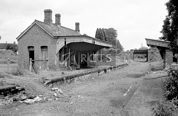 WOOL013 - Bloxham station (tracks removed) looking east 23/6/65