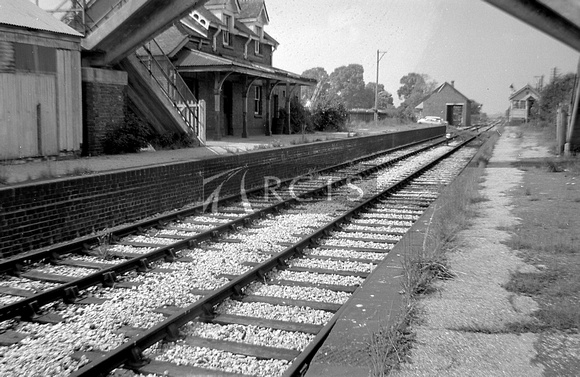WOOL037 - Compton station looking north from up platform 2/6/66