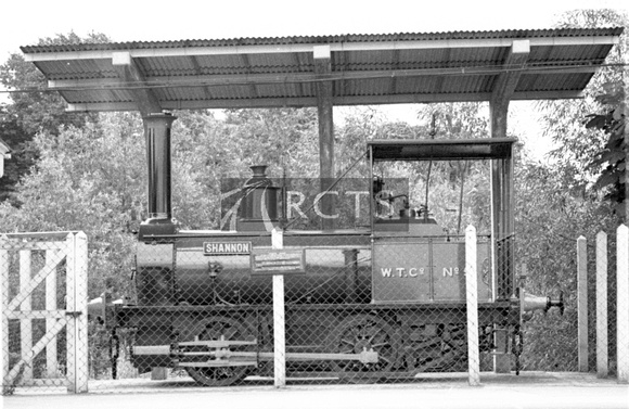 AW00508 - 0-4-0 T No. 3 'Shannon' on display at Wantage Road station 27/7/52