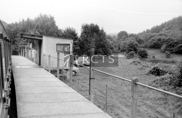 PG02299 - View along the platform at Grogley Halt c mid 1960s