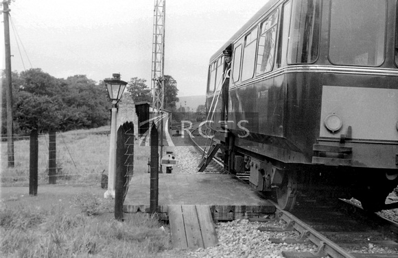 PG02300 - AC Cars rail bus at Boscarne Junction exchange platform c mid 1960s