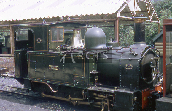 THO0010C - Cl 0-6-0T No. 822 'The Earl' (ex W&LR) at Llanfair Caereinion, 1970