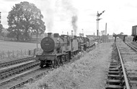 CH01311 - Cl 2P No. 40564 piloting Cl 4 No. 75027 on the 1140 Bournemouth to Bristol service at Evercreech Junction 7/8/61