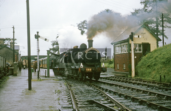CAR1206C - 0-6-0 No. 186 (ex Great Southern & Western Railway) on the IRRS/RCTS/SLS rail tour, June 1964
