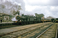 CAR1217C - 0-6-0 No. 130 (ex Great Southern & Western Railway) on the IRRS/RCTS/SLS rail tour at Cloghan, June 1964