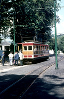 RE02955CVF - Snaefell Mountain Railway car No. 2 at Laxey c 1980s