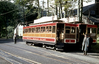 RE00928C - Snaefell Mountain Railway Car No. 6 at Laxey c 1960/70s