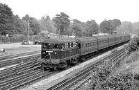 FAI0996 - Electric loco No. 18 "Michael Faraday" (ex Metropolitan Railway) approaching Rickmansworth 2/9/61