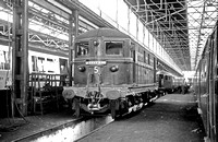 RH01815 - Electric loco No. 5 'John Hampden' in Neasden Depot 25/3/63