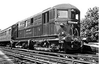 AW00359 - Electric loco No. 8 'Sherlock Holmes' at Rickmansworth station 10/8/58