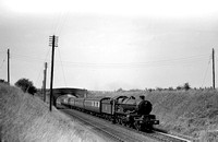 PHW0374 - Cl 4073 No. 4000 'North Star' near Didcot on a train for Oxford 6/8/50
