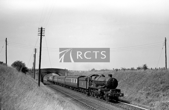 PHW0374 - Cl 4073 No. 4000 'North Star' near Didcot on a train for Oxford 6/8/50