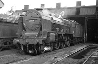 JAY2227 - Cl 6P No. 45538 'Giggleswick' at Shrewsbury shed 4/5/57
