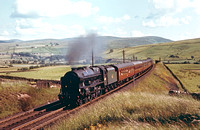 COWP004C - Cl 5XP No. 45545 'Planet' on a Manchester to Glasgow express at Greenholme, June 1965
