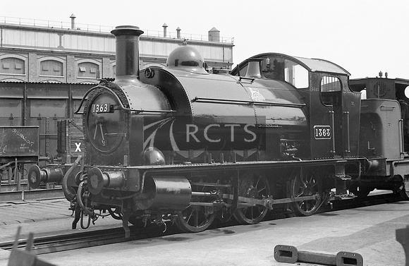 BJW0042 - Cl 1361 No. 1363 at Swindon Works c 1952
