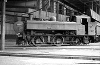CH01280 - Cl 1600 No. 1658 in Swindon shed 30/7/61