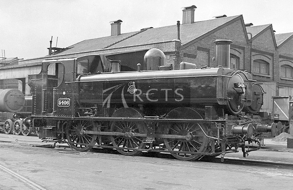 JAY0821 - Cl 5400 No. 5406 at Swindon Works 21/3/54