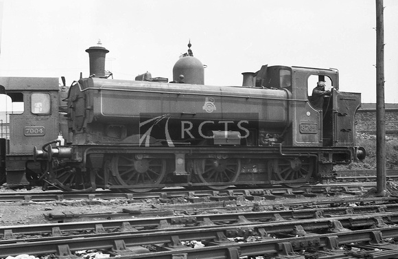 AW00043 - Cl 5700 No. 8764 at Old Oak Common shed 20/6/54