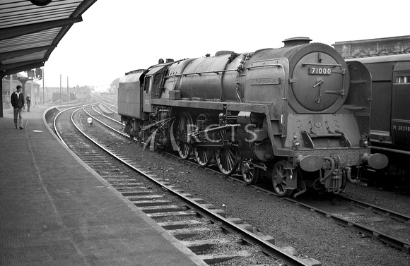 HU00291 - Cl 8P No. 71000 'Duke of Gloucester' at Carlisle 4/8/60