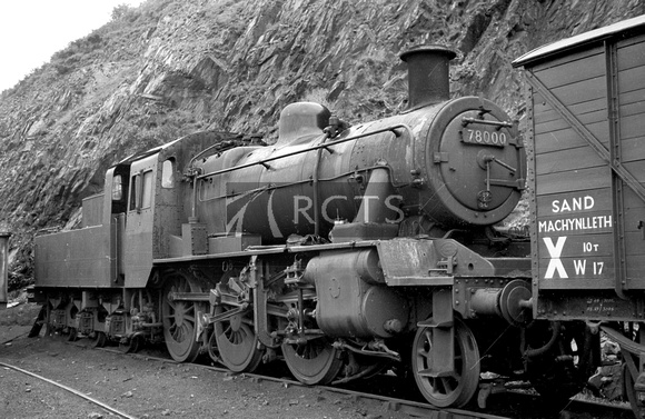 PMB0282 - Cl 2MT No. 78000 at Machynlleth shed 3/8/60