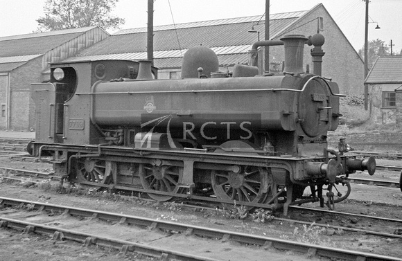 CH01275 - Cl 5700 No. 7799 at Neath shed 23/7/61