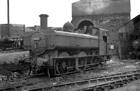 JAY1048 - Cl 6400 No. 6422 at Oswestry shed 18/8/54