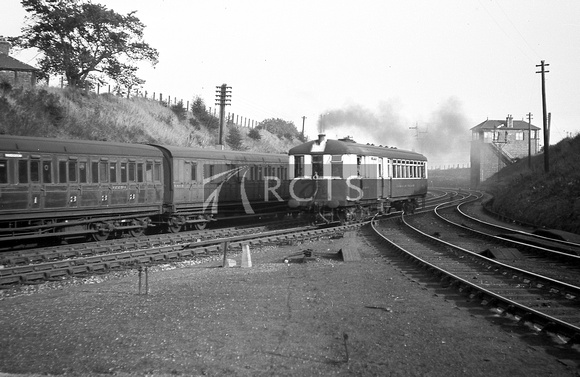 PROU168 - Cl Sentinel railcar No. 31 'Flower of Yarrow' at Carlisle Canal Junction on a Langholm service 1935