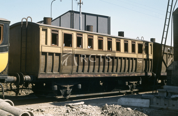 CH06408C - 4-wheel 2nd class open non-gangway coach as used in the film 'The First Great Train Robbery' at Bray 16/5/80