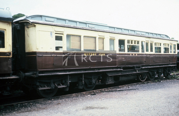 MJB0415C - Dynamometer car No. W7W (built 1901 under wagon lot 293) preserved at Buckfastleigh, South Devon Railway 1982