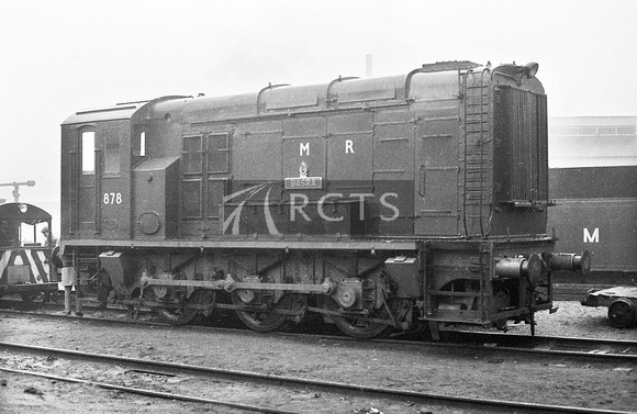 COT0109 - LMR diesel No. 878 'Basra' (Hornsby 468041 of 1962) at the Longmoor Military Railway 16/4/66