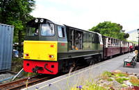RH00397C - Diesel loco 'Vale of Ffestiniog' at Rhyd Ddu station, Welsh Highland Railway 22/6/10
