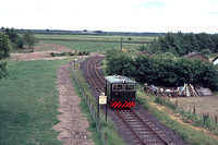 HU05545C - Army diesel 0-4-0 loco No. 9128 at Smaimstown 28/6/77