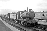 CAR0545 - Cl 2251 No. 2219 on a goods train at Moat Lane Junction station c late 1950s/early 1960s