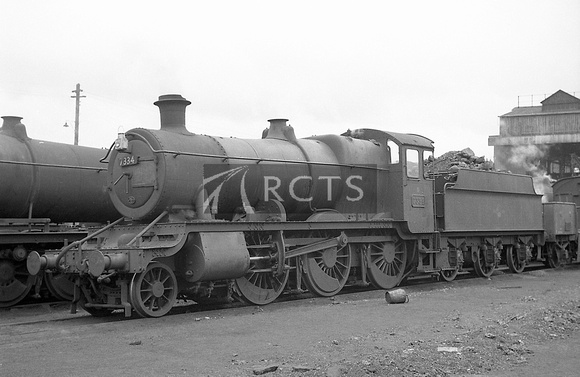 CH00177 - Cl 4300 No. 7334 at Oxford shed (81F) 6/6/59