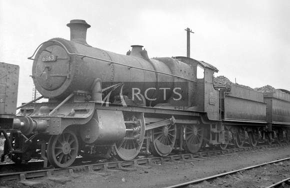 CH00908 - Cl 4300 No. 6363 at Didcot shed 25/2/61