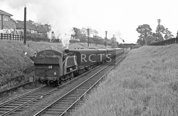 CH02612 - Cl 9400 No. 9403 banking an up excursion at Bromsgrove 13/6/64