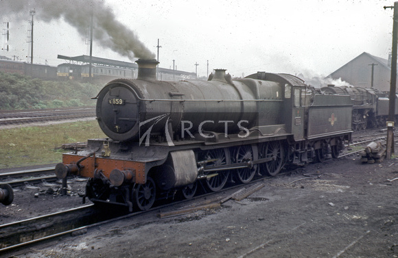 CC00375C - Cl 6800 No. 6859 'Yiewsley Grange' (no namplates) at Tyseley shed c early 1960s