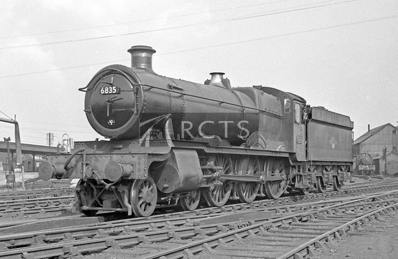 CH00130 - Cl 6800 No. 6835 'Eastham Grange' at Taunton shed (83B) 16/5/59