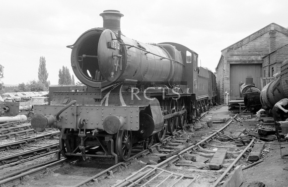 FAI0036 - Cl 7800 No. 7812 "Erlestoke Manor" at Severn Valley Railway, Bridgnorth (smokebox door open) 4/7/81