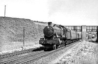 CH00191 - Cl 6959 No. 7901 'Dodington Hall' on the 1510 Weymouth to Bristol at Maiden Newton, June 1959