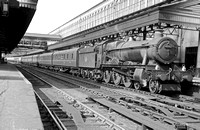 CH00208 - Cl 6959 No. 6990 'Witherslack Hall' on the 1325 Paddington to Kingswear service at Exeter St Davids c 1959